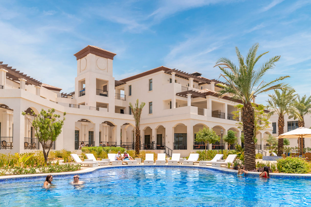 Clubhouse and restaurant view from Townhouses