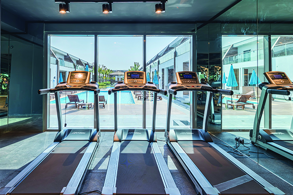 the gym 